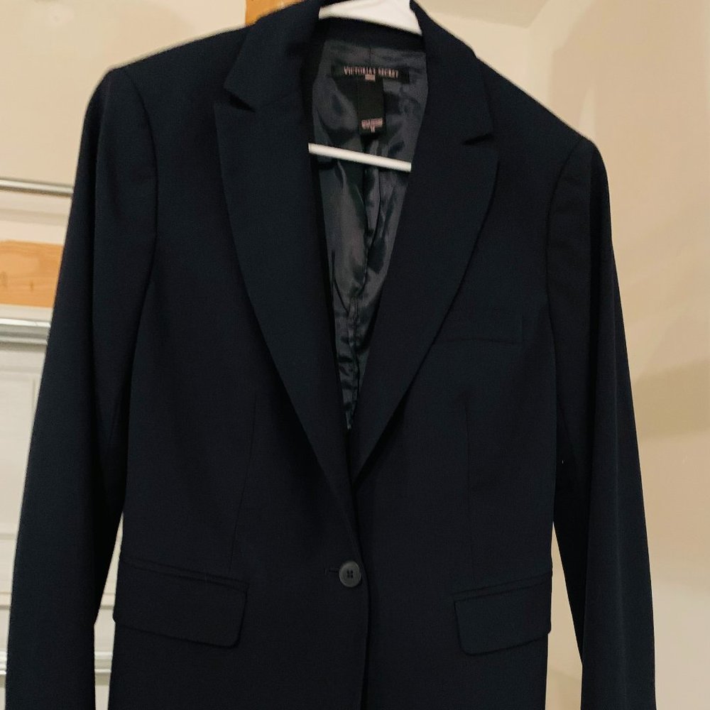 VICTORIA SECRET NAVY BLUE BLAZER JACKET SIZE 10